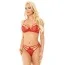Комплект SoftLine Collection Ann, червоний: бюстгальтер + трусики-стрінги - Фото №1