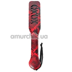 Шльопалка овальна DS Fetish Paddle Snake XOXO, червона - Фото №1