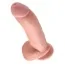 Фаллоимитатор King Cock With Balls, 23 см телесный - Фото №5