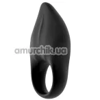 Виброкольцо для члена S Pleasures Velvet Softie Ring, черное - Фото №1
