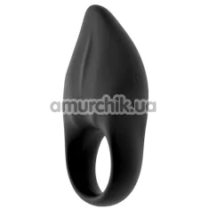 Віброкільце для члена S Pleasures Velvet Softie Ring, чорне - Фото №1