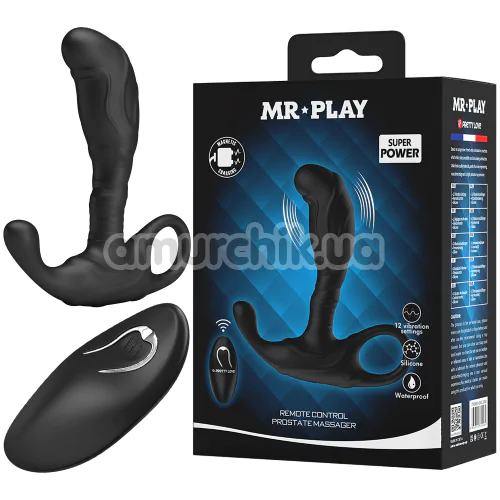 Вібростимулятор простати MR Play Remote Control Prostate Massager, чорний