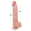 Фаллоимитатор Sliding-Skin Dual Layer Dong King Sized 14, телесный - Фото №8
