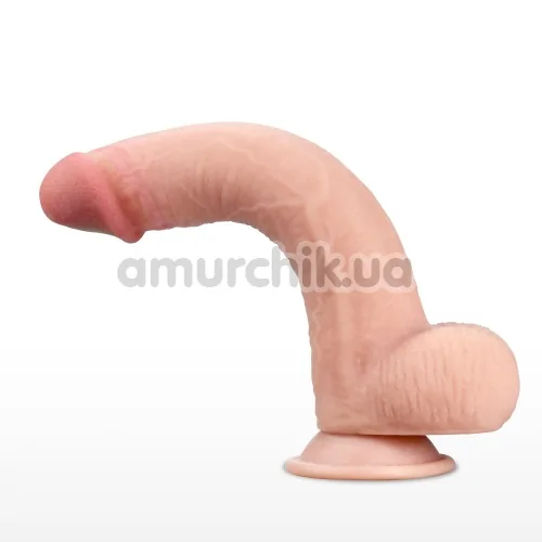 Фаллоимитатор Sliding-Skin Dual Layer Dong 9, телесный