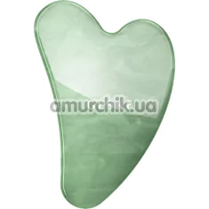 Масcажер-скребок гуа ша Geske Jade Gua Sha 5 in 1, зеленый - Фото №1