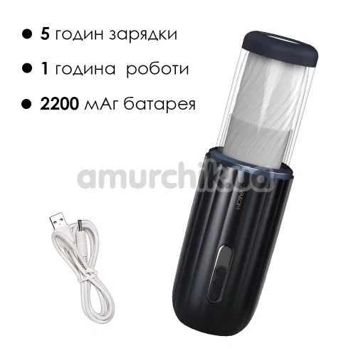 Мастурбатор с толчками Svakom Alex, черный