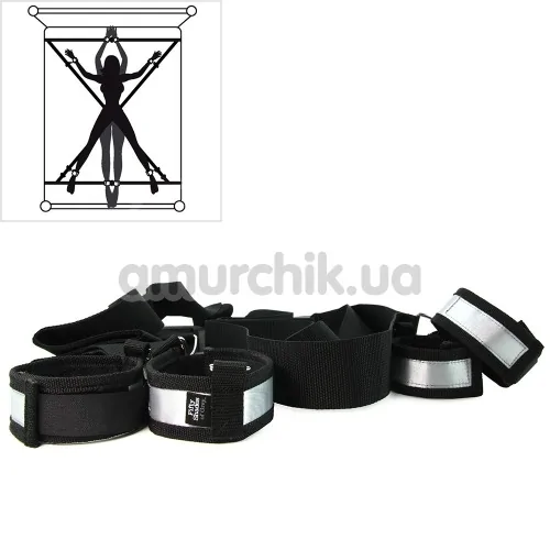 Бондажний набір Fifty Shades of Grey Keep Still Over the Bed Cross Set