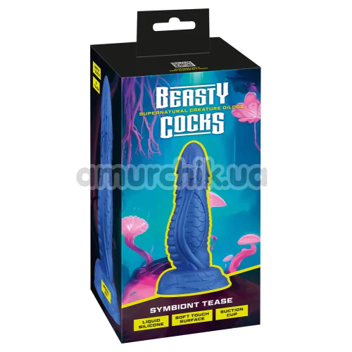 Фаллоимитатор Beasty Cocks Symbiont Tease, синий