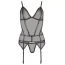 Комплект Cottelli Collection Lingerie 2632004 черный: корсаж + трусики-стринги - Фото №3