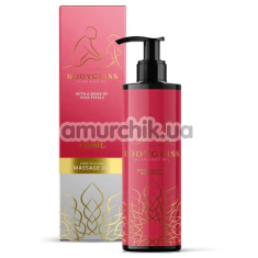 Масажний лубрикант BodyGliss Pure Silicone Rose Petals - пелюстки троянди, 150 мл - Фото №1