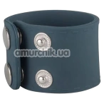 Эрекционное кольцо для мошонки Boners Ball Strap Large, серое - Фото №1