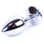 Анальная пробка с ярко-розовым кристаллом Exclusivity Jewellery Silver Plug, серебряная - Фото №5