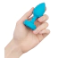 Анальная пробка с вибрацией B-Vibe Vibrating Jewel Plug S/M, бирюзовая - Фото №8