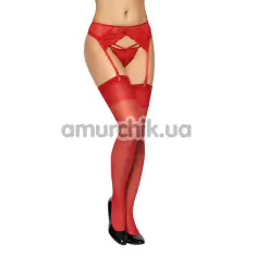 Чулки Stockings (модель 5528), красные - Фото №1