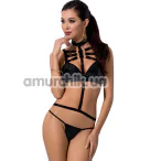 Комплект Passion Free Your Senses Lamis Set, черный: топ + трусики-стринги - Фото №1