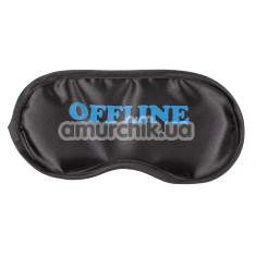 Маска на глаза Eye Mask Offline, черно-голубая - Фото №1
