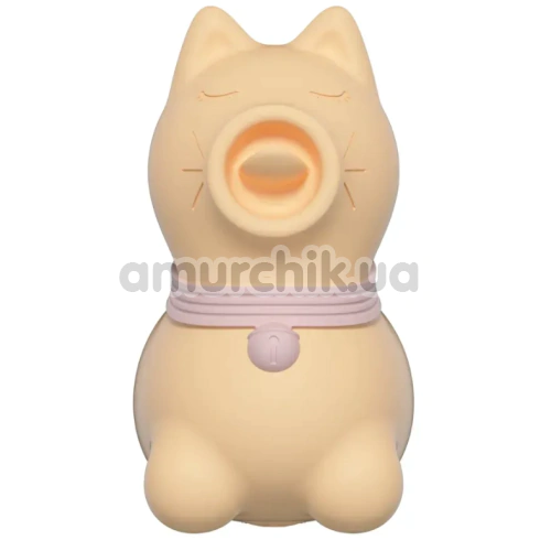 Симулятор орального секса для женщин с вибрацией Univibe Sexy Kitty, желтый
