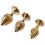 Набор анальных пробок Lockink Sevanda Yeahwow Nympho Butt Plug Set, золотой - Фото №5