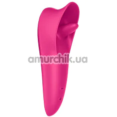 Клиторальный вибратор с подвижным язычком Satisfyer Tongue Master, розовый - Фото №1