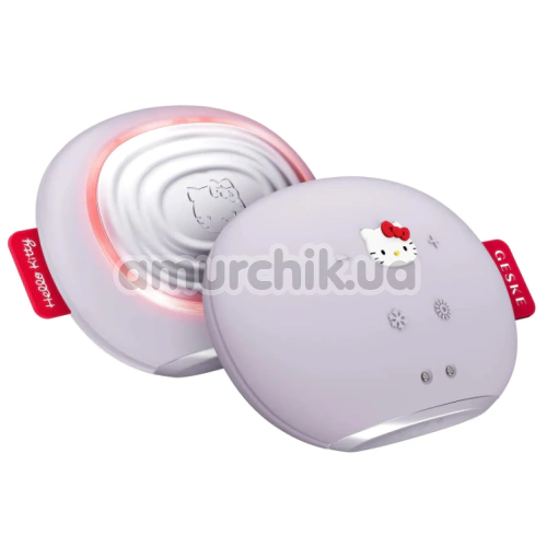 Ультразвуковой массажер-маска для лица Geske Sonic Warm & Cool Mask 8 in 1 - Hello Kitty, фиолетовый - Фото №1