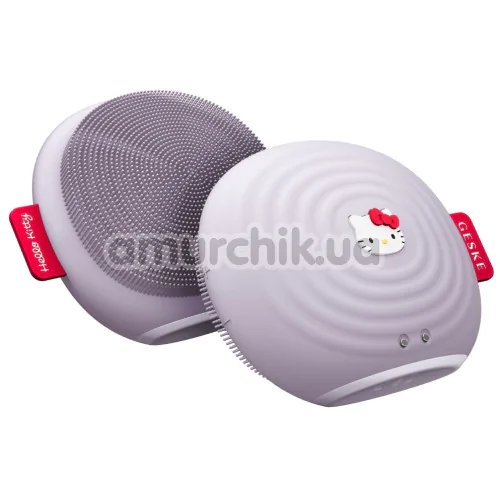 Ультразвуковая щетка для лица Geske Sonic Facial Brush 4 in 1 - Hello Kitty, сиреневая - Фото №1