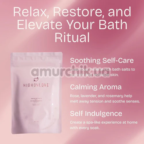 Сіль для ванни HighOnLove Sensual Bath Salts Refill, 500 г