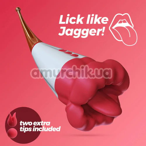 Симулятор орального сексу для жінок з вібрацією Crushious Jagger, червоний