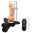 Страпон з вібрацією Harness Silicone Dildo 6.3, тілесний - Фото №3