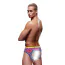 Трусы мужские с открытыми ягодицами Envy Rainbow Hearts Bubble Butt Jock, разноцветные - Фото №2