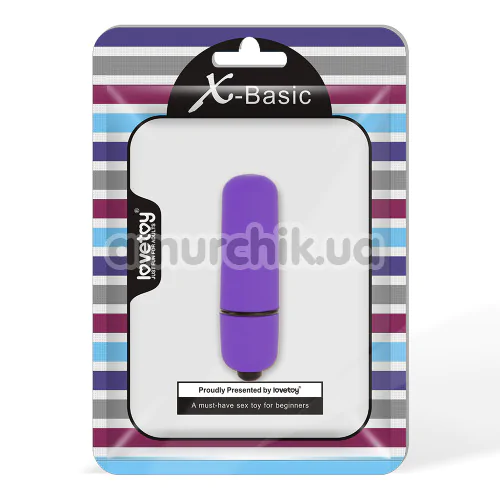 Кліторальний вібратор X-Basic Bullet Mini One Speed, фіолетовий