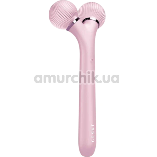 Ультразвуковой массажер для лица Geske Sonic Facial Roller 4 in 1, светло-розовый