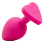 Анальная пробка Alume Silicone Be Mine Plug М, розовая - Фото №2