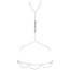 Украшение для тела из цепочек со стразами Cottelli Collection Body Chain, золотое - Фото №4