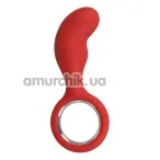 Анальна пробка Silicone Butt Plug, червона - Фото №1