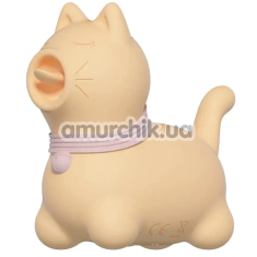 Симулятор орального сексу для жінок з вібрацією Univibe Sexy Kitty, жовтий - Фото №1