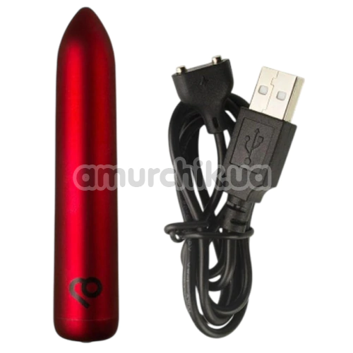 Клиторальный вибратор Rocks-Off Poppy Red, красный