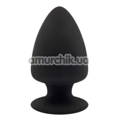 Анальна пробка SilexD Premium Silicone Plug Model 1 Size M, чорна - Фото №1