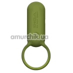 Виброкольцо для члена Tenga SVR Earth Color, зеленое - Фото №1