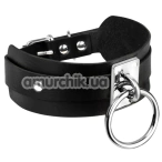Ошейник Kinky Diva Collar Me! O-Ring Collar, черно-серебряный - Фото №1
