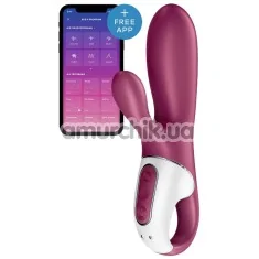 Вібратор з підігрівом Satisfyer Hot Bunny, бордовий - Фото №1