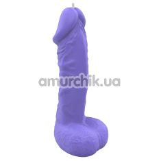 Свічка у формі фалоса Чистий Кайф Size Large, фіолетова - Фото №1