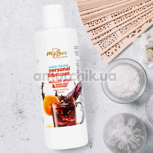 Масажний лубрикант MyLove Aroma Series Personal Lubricant 2in1 Mulled Wine - глінтвейн, 300 мл