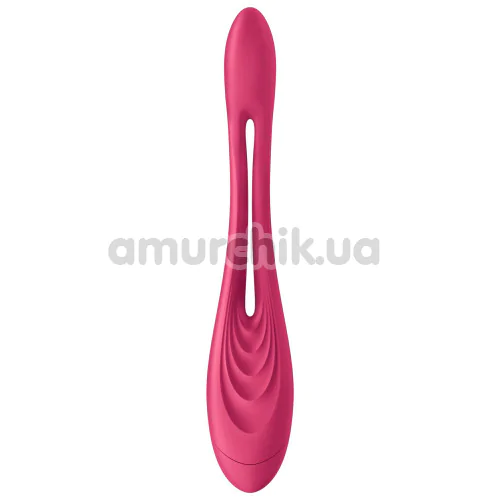 Вібратор Satisfyer Elastic Game, Battery Powered, бордовий
