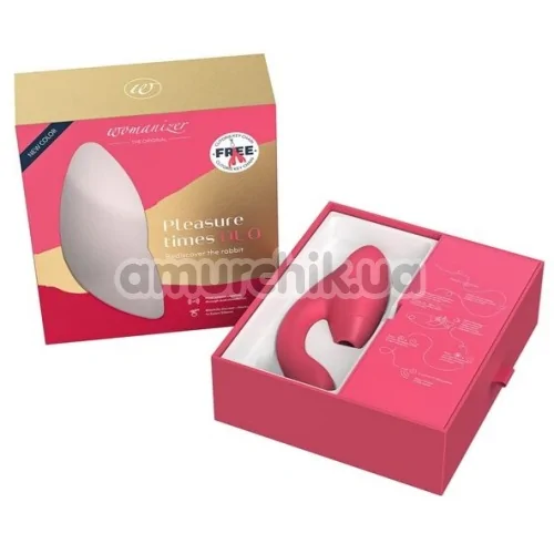 Вибратор Womanizer Duo, розовый