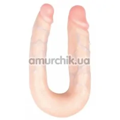 Двокінцевий фалоімітатор Easy Toys Duo Dildo 17 см, тілесний - Фото №1