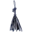 Флоггер DS Fetish Calf Leather Flogger Round Knotting, черный - Фото №1