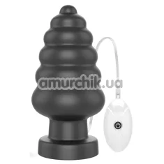 Анальна пробка з вібрацією Lovetoy Vibrating Anal Cracker 7, чорна - Фото №1