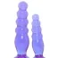 Набор анальных пробок Crystal Jellies Anal Delight Trainer Kit, фиолетовый - Фото №3