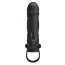 Насадка на пеніс c вібрацією Pretty Love Penis Sleeve With Ball Strap, чорна - Фото №3