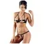 Комплект Cottelli Collection Lingerie Bra Set черный: бюстгальтер + трусики-стринги - Фото №1